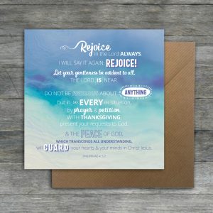 OAK-CARD010_Rejoice in the Lord always OAK-CARD010_Rejoice in the Lord always