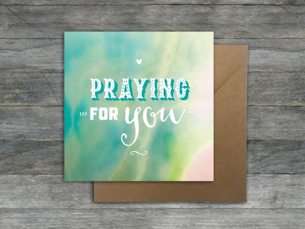 'Praying for you' Greetings card