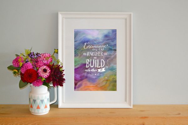 'Encourage one another' Art Print