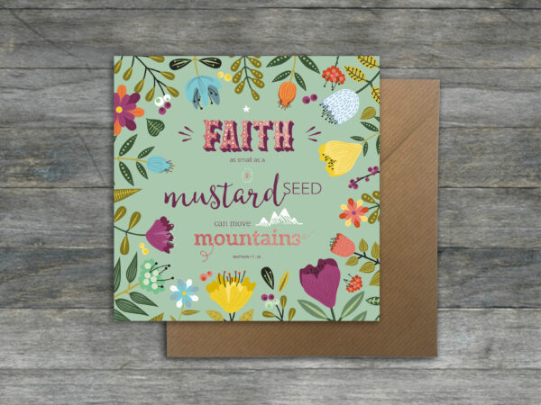 Floral 'encouragement' cards pack x 6 cards - Image 6