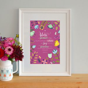 OAK-PRI19 May the Lord bless you_Lovely florals OAK-PRI19 May the Lord bless you_Lovely florals