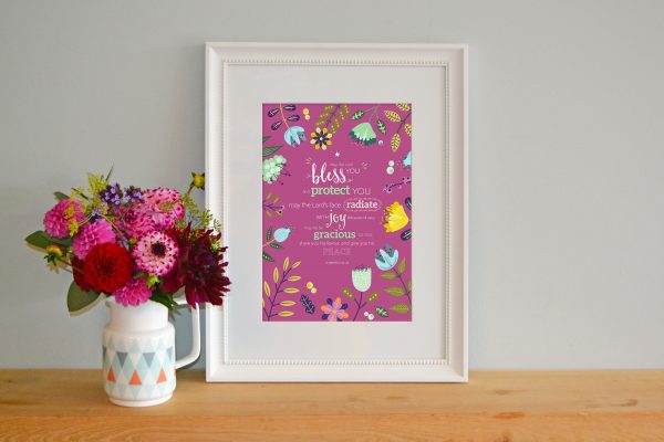 'May the Lord bless you' Art Print
